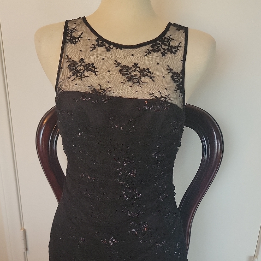 Elegant Black Lace Dress